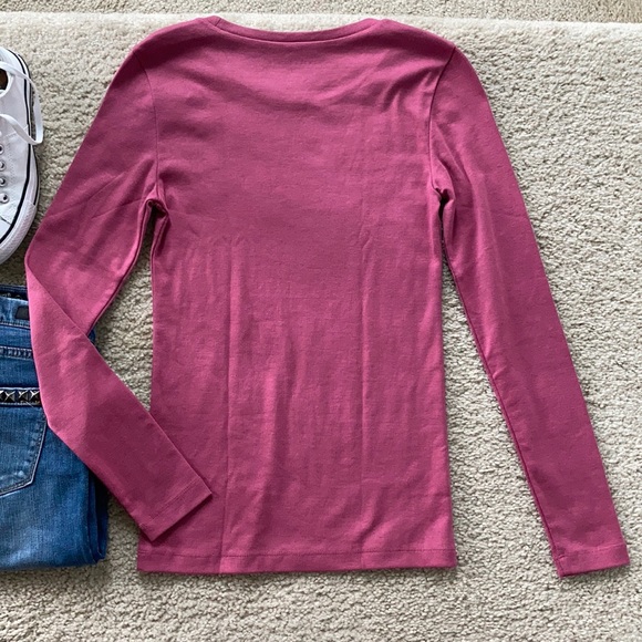 J. Crew Fine Rib Cotton Long Sleeve Tee - Picture 5 of 5